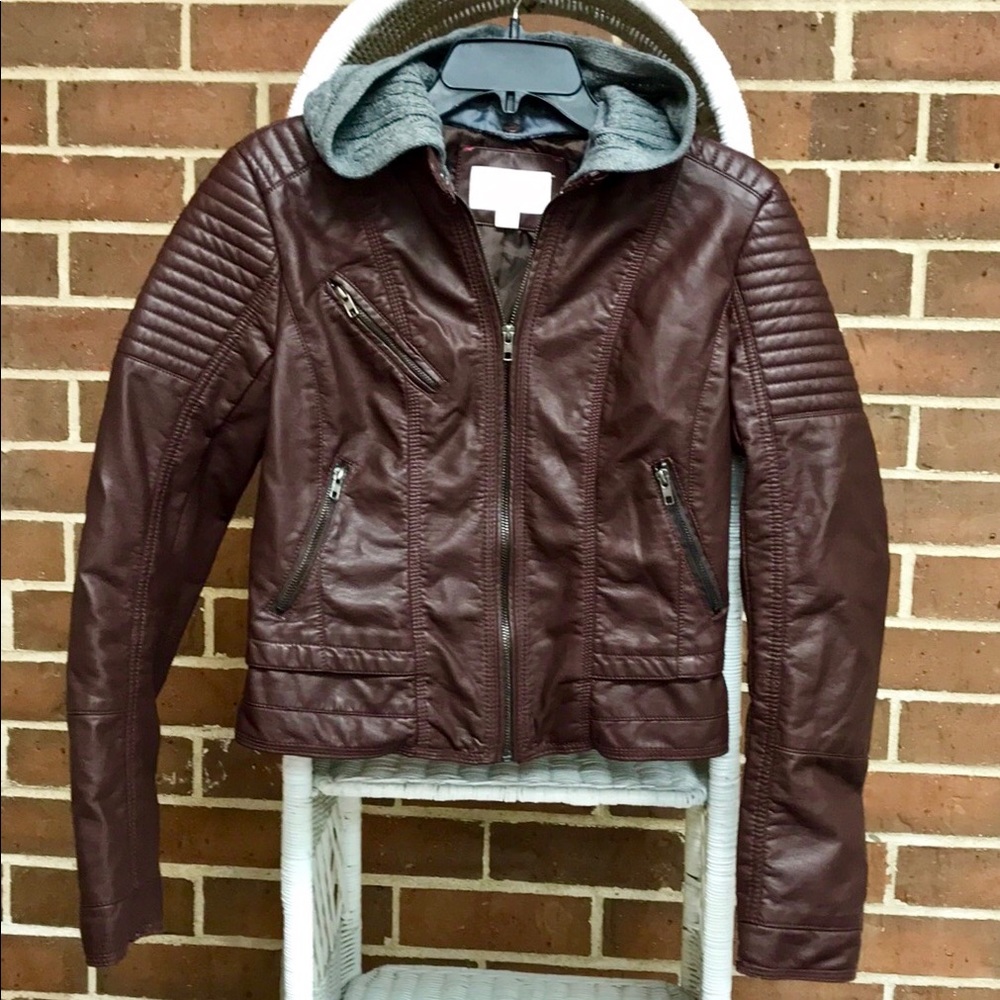 😍REDUCED😍EXHILARATION MOTO FAUX LEATHER JACKET